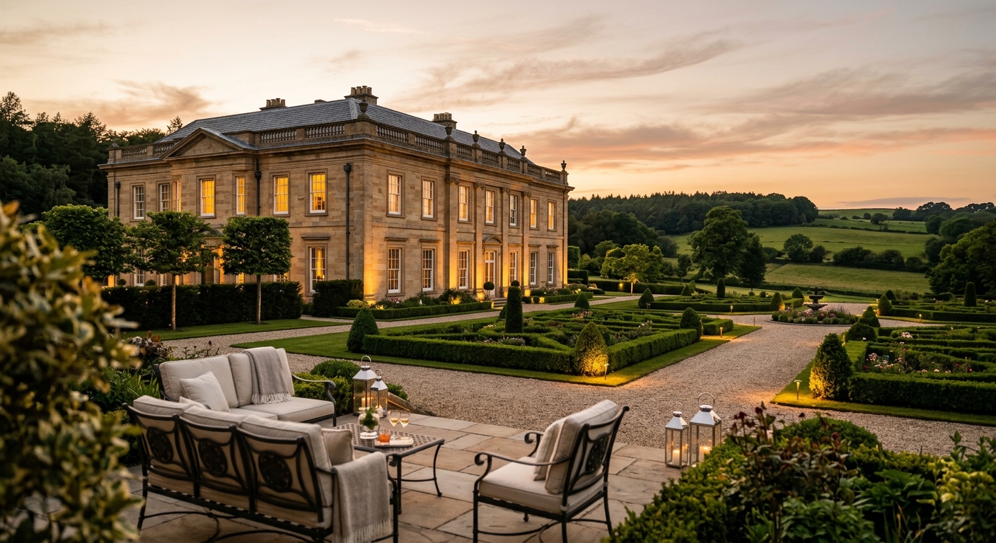 Best hotels near Daresbury Estate with luxury grounds and grand country house architecture in Cheshire